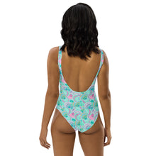 Load image into Gallery viewer, Teal Shells Women&#39;s One-Piece Swimsuit
