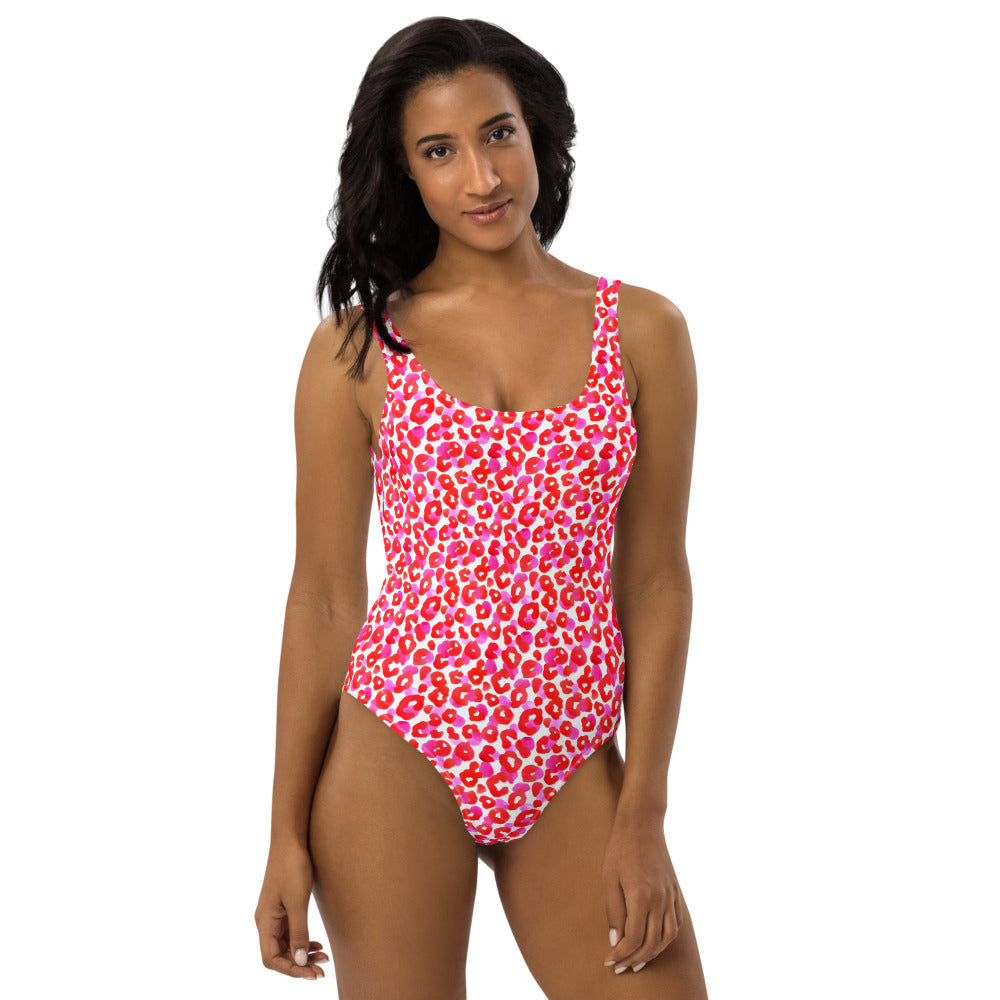 Pink Cheetah Women's One-Piece Swimsuit