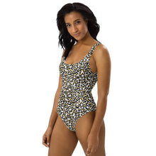 Load image into Gallery viewer, Gold Leopard Women&#39;s One-Piece Swimsuit
