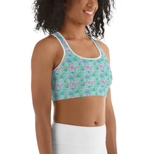 Load image into Gallery viewer, Teal Shells Women&#39;s Sports Bra
