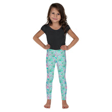Load image into Gallery viewer, Teal Shells Kid&#39;s Leggings
