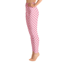Load image into Gallery viewer, Gingham Pink Women&#39;s Leggings
