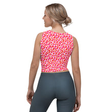Load image into Gallery viewer, Pink Cheetah Women&#39;s Crop Top
