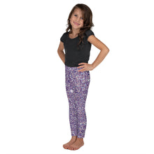 Load image into Gallery viewer, Glitter Purple Kid&#39;s Leggings

