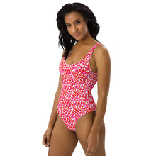 Load image into Gallery viewer, Pink Cheetah Women&#39;s One-Piece Swimsuit
