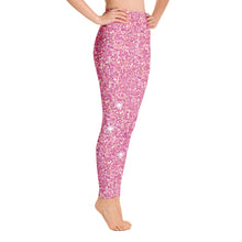Load image into Gallery viewer, Glitter Pink Women&#39;s Leggings
