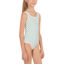 Load image into Gallery viewer, Gingham Green Kid&#39;s Swimsuit
