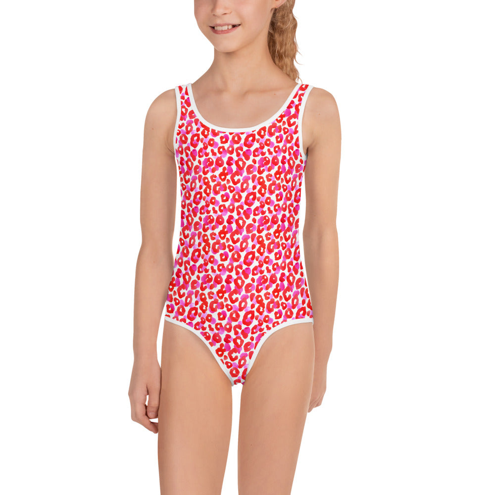 Pink Cheetah Kid's Swimsuit