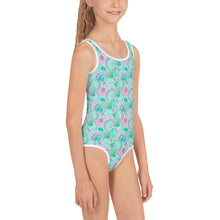 Load image into Gallery viewer, Teal Shells Kid&#39;s Swimsuit
