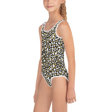 Load image into Gallery viewer, Gold Leopard Kid&#39;s Swimsuit

